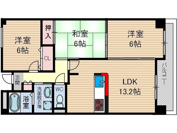 リアライズ安威の物件間取画像